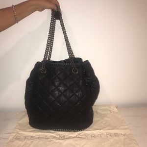AUTHENTIC Black&Chain Stella McCartney Bucket Bag
